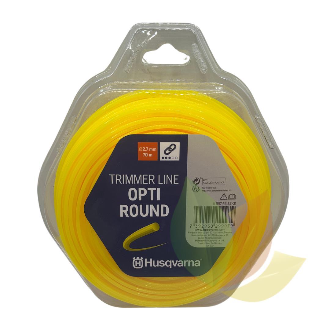 Rolo 70m Fio Nylon Opti Round 2.7mm Husqvarna